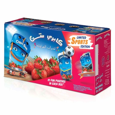Capri-Sun Strawberry Drink, 200ml, Pack of 10