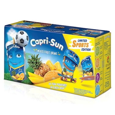 Capri-Sun Mixed Fruit Drink, 200ml, Pack of 10