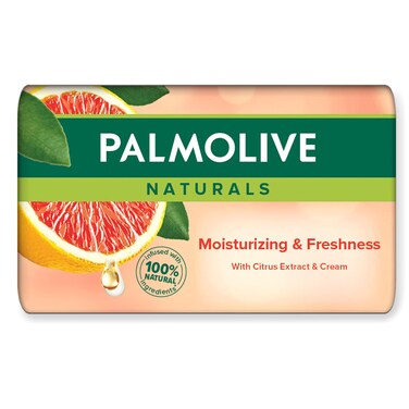 Palmolive Naturals Moisturizing and Freshness Soap Bar with Citrus Extract and Cream, 150g