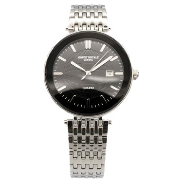 Mount Royale Men Globe Pattern Analog Quartz Watch 4320