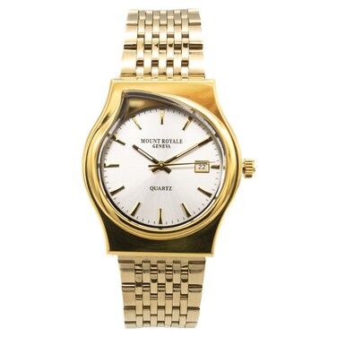 Mount Royale Men Integrated Case Round Design Analog Quartz Watch 4309