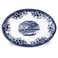 Claytan WM Blue Oval Platter, 14 Inch