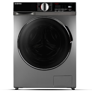 Daewoo Front Load Inverter Washing Machine DW-F0821BK, 8kg, Dark Grey