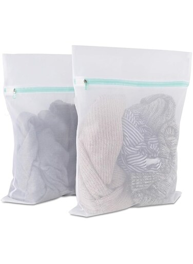 Mesh Laundry Bag for Delicates, Wash Bags for Underwear and Lingerie, Makeup Organizer Bag, Medium, 40 * 50CM