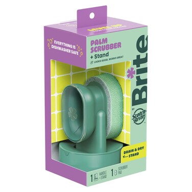 3M Brite Palm Scrubber with Drain and Dry Stand