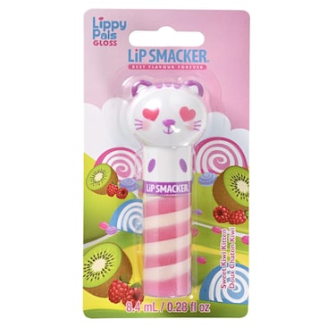 Lip Smacker Lippy Pals Gloss Sweet Kiwi Kitten Lip Gloss Blister Pack, 8.4ml