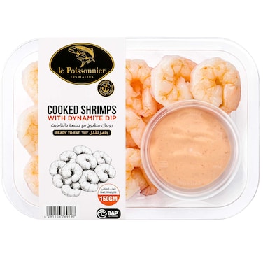 Le Poissonnier Cooked Shrimps With Dynamite Dip