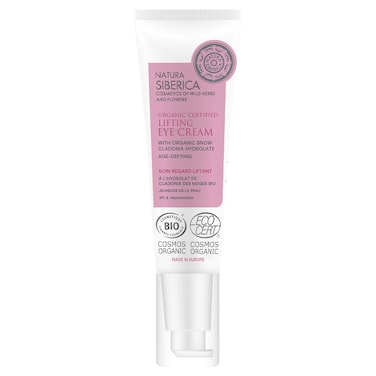 Natura Siberica Organic Certified Lifting Eye Cream with Snow Cladonia Hydrolate Age-Defying, 30ml