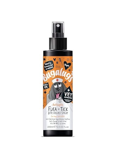 Bugalugs Antiseptic Flea &amp; Tick Bite Relief Spray for Pets - 200ML
