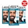 Just For Men Moustache & Beard Dye M55 Real Black, Men’s Facial Hair Colour for Grey Coverage, Pack of 3