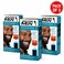 Just For Men Mustache & Beard Dye M-60 Jet Black with Application Brush, Biotin, Aloe and Coconut Oil, Pack of 3