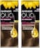 Garnier Olia Permanent Hair Dye 6.0 Light Brown, No Ammonia, 60% Oils, Long-Lasting Colour, Up to 100% Grey Coverage, Pack of 2
