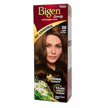 Bigen Ammonia-Free Hair Colour &ndash; Light Brown No. 50