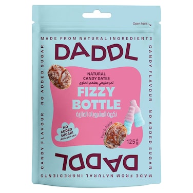 DADDL Natural Candy Dates Fizzy Bottle, 125g
