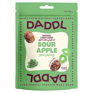 Daddl Natural Candy Dates Sour Apple, 125g