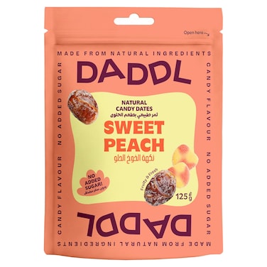 DADDL Natural Candy Dates Sweet Peach, 125g