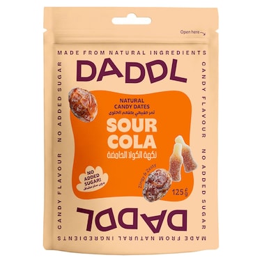 DADDL Natural Candy Dates Sour Cola, 125g