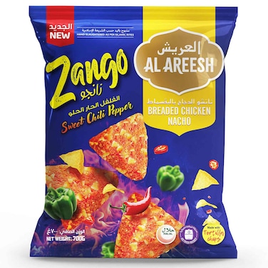 Al Areesh Zango Sweet Chili Pepper Breaded Chicken Nacho, 700g