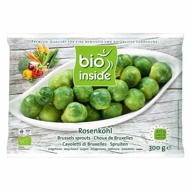 Bio Inside Organic Frozen Brussels Sprouts, 300g