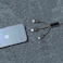 Hyphen 3-in-1 Braided Charging Cable with USB-A to Micro USB, Lightning and USB-C Connectors, 1m