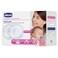 Chicco Antibacterial Breast Pads Soft and Breathable, White, 30 Pads