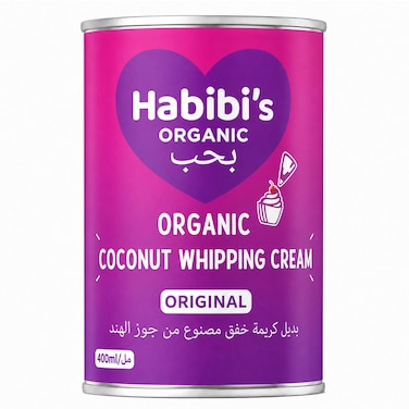 Habibi&rsquo;s Organic Coconut Whipping Cream Original, 400ml