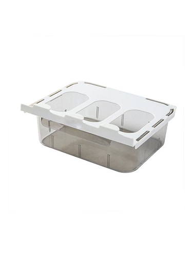 Drawer Storage Box White/Clear 30x22.5x10.5cm