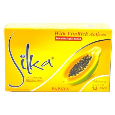 Silka Whitening Herbal Soap Papaya, 90g