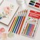 Nataraj Arteezi Round Paint Brush Set, Assorted Sizes and Colors, 7 PCS