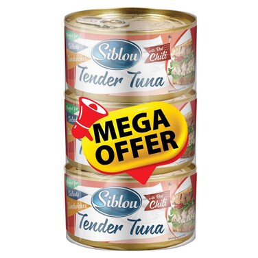 Siblou Tender Tuna with Red Chili, 480g