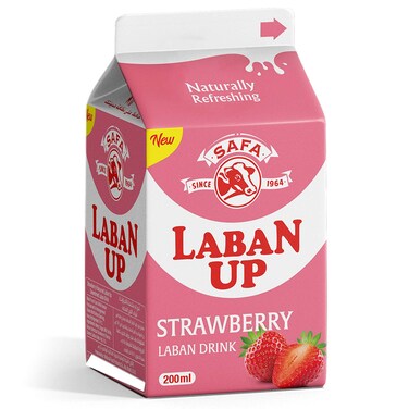Safa Laban Up Strawberry Laban Drink, 200ml