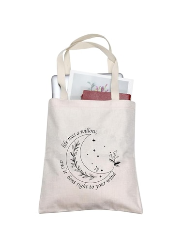 TOBGBE Song Lyrics Gift Music Lover Tote Bag Album Song Lyrics Travel Bag Singer's Merchandise