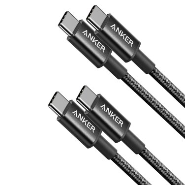 Anker USB-C to USB-C Braided Charging Cable, 3.3ft, Black