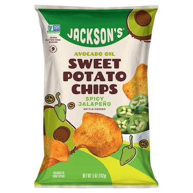 Jackson's Avocado Oil Sweet Potato Chips Spicy Jalapeno, 142g