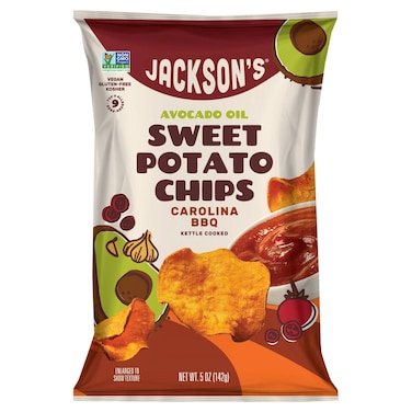 Jackson's Avocado Oil Sweet Potato Chips Carolina BBQ, 142g