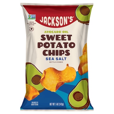 Jackson's Avocado Oil Sweet Potato Chips Sea Salt, 142g