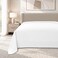 Cannon Queen Flat Sheet, 144 Thread Count, 100% Cotton, 228x258cm, White