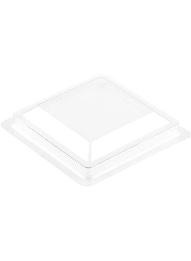 Restaurantware Rwp0305C Kova Dessert Tumbler, Dessert Cup Lid - Square - Clear - Plastic Lid - Disposable - 100Ct Box - Restaurantware