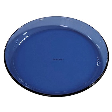 Borosil Aura Glass Side Plate, Blue, 7.5-Inch
