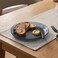 Borosil Aura Glass Side Plate, Grey, 7.5-Inch