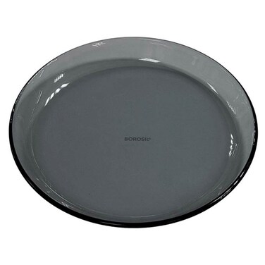 Borosil Aura Glass Side Plate, Grey, 7.5-Inch