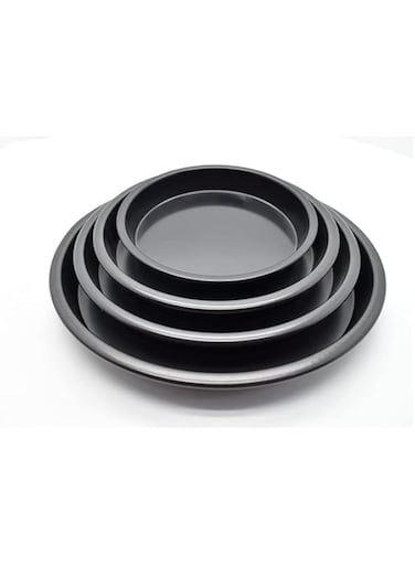 Almakaan Aluminium Pizza Pan, 19 cm Size, Black