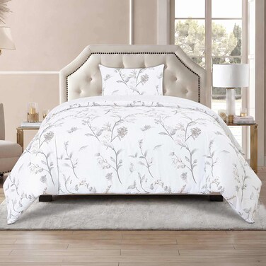Comforter Set DES-21, 3 PCS, 160x220cm, Elegant Printed Design