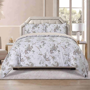 Comforter Set DES-33, 4 PCS, 240x220cm, Elegant Printed Design
