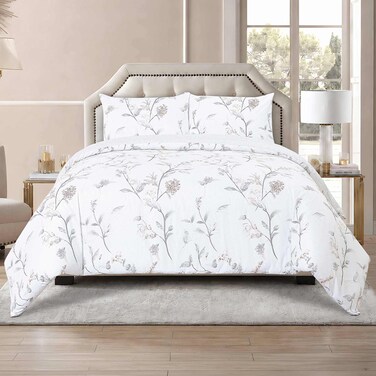 Comforter Set DES-21, 4 PCS, 240x220cm, Elegant Printed Design