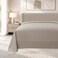 CASA Double Flat Sheet, 144 Thread Count, 50% Cotton 50% Polyester, 206x250cm, Taupe