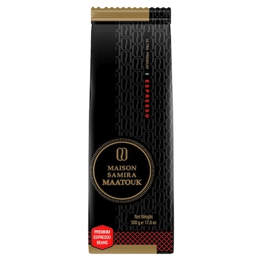 Maison Samira Maatouk Ultra Premium Espresso Coffee Beans, 500g