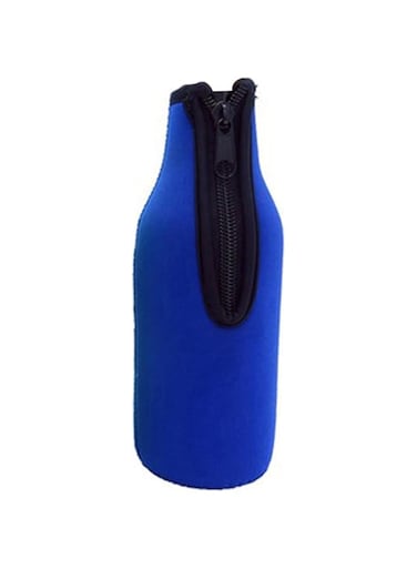 Beer Bottle Pouch Case Collapsible Neoprene Sleeves Insulators Cover Bag for 12 OZ 330ml Wine Bottles (blue)