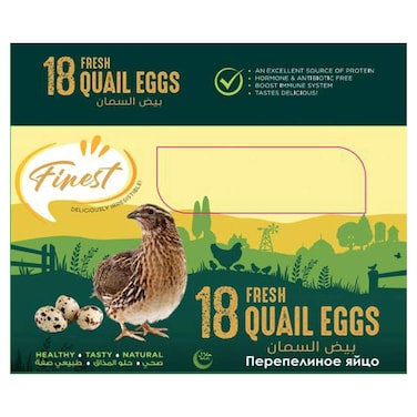 Finest Fresh Quail Eggs, 18 PCS