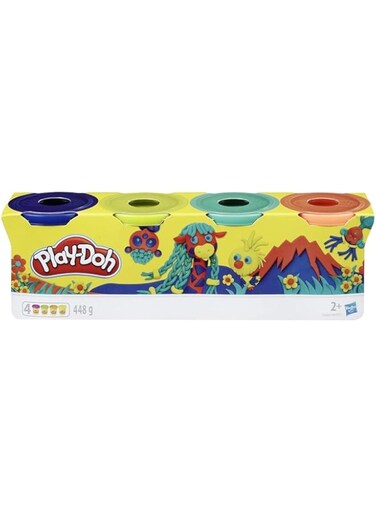 Play-Doh Wild Non-Toxic Colors, Multicolor, Pack of 4